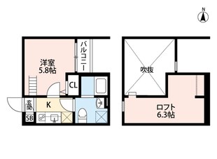 小路駅 徒歩4分 2階の物件間取画像